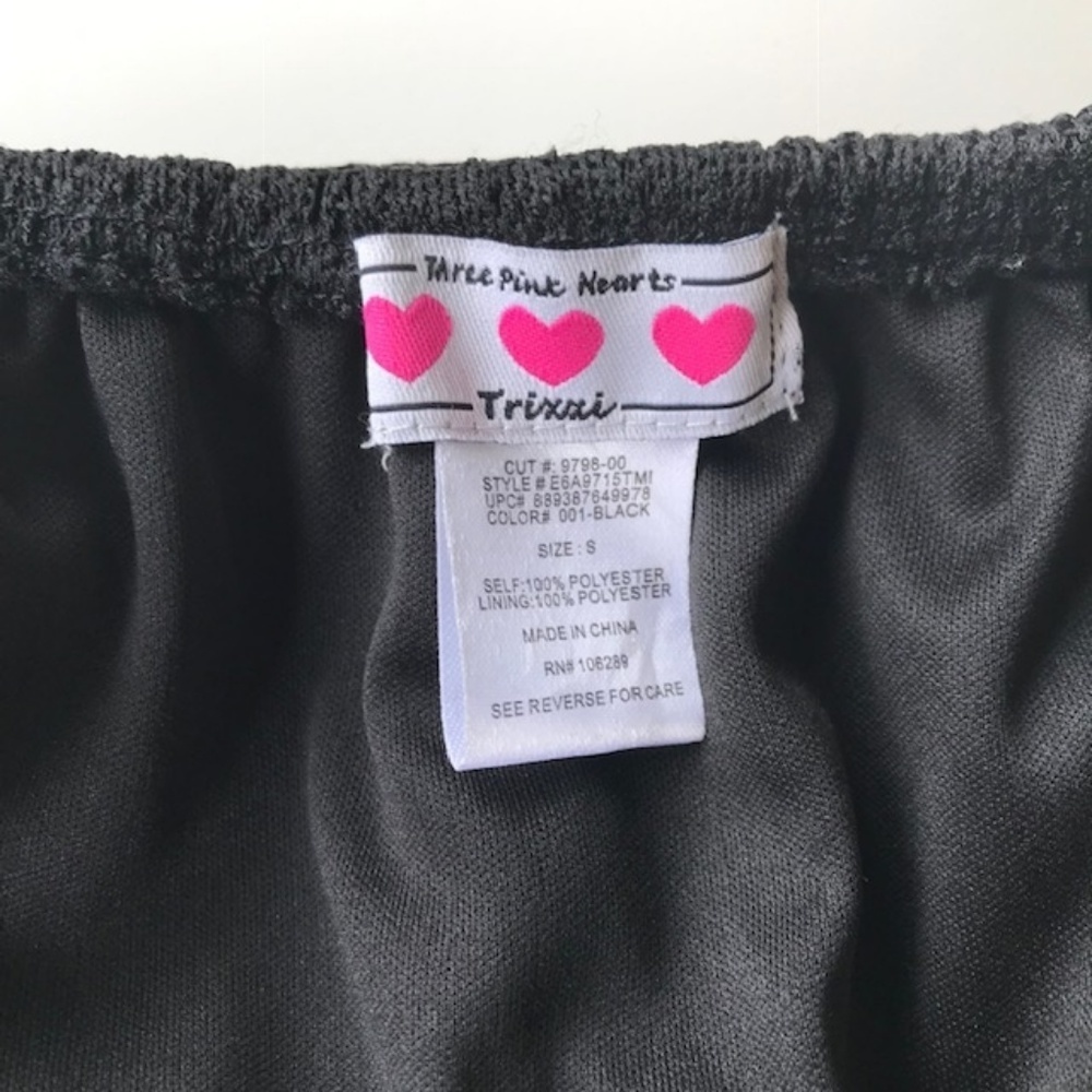 Trixxi Black Strapless Hi Low Crochet Dress NWT - Picture 8 of 8